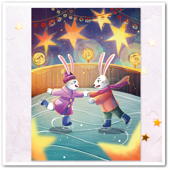 Зайчики. Коньки