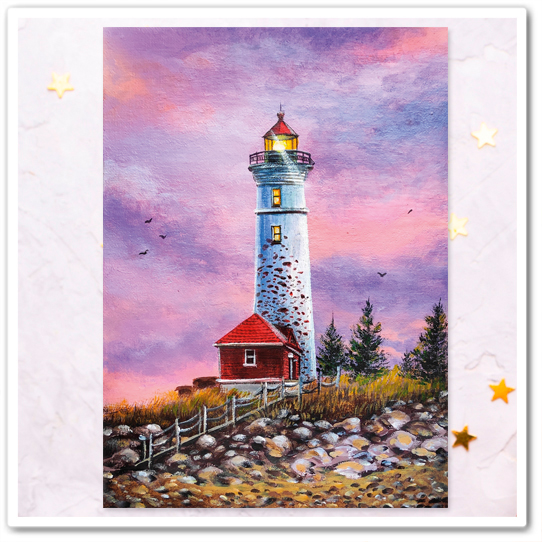 Маяк. Осенний закат