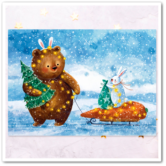 Миша и зайка. Новый год