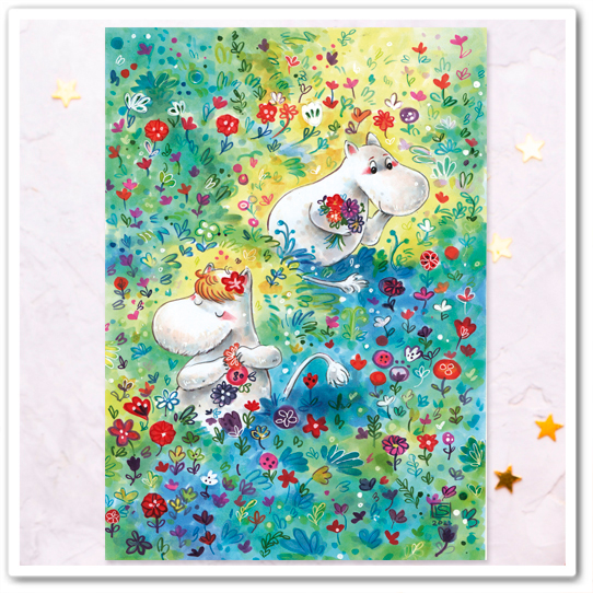 Муми-тролли. На цветочной полянке