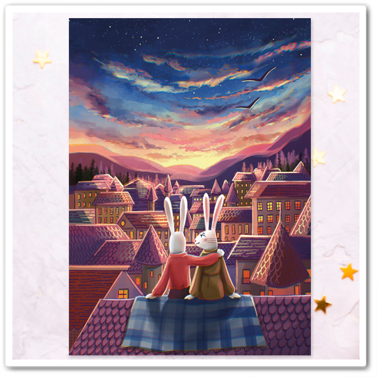 Зайчики. Закат