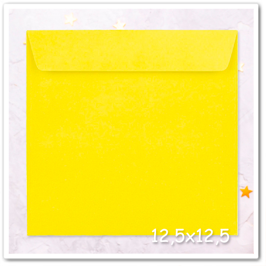 Конверт квадратный жёлтый