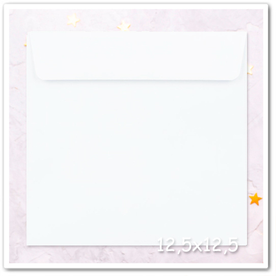 Конверт квадратный белый