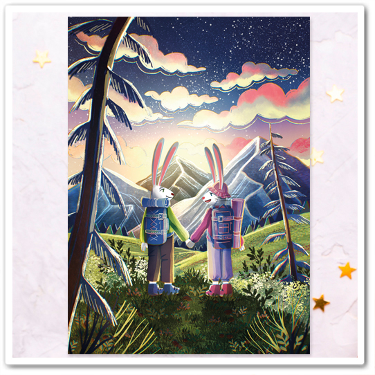 Зайчики. В горах