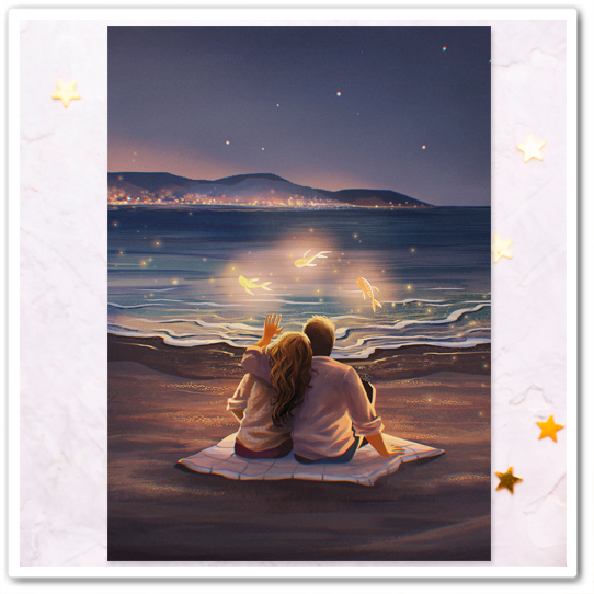 Волшебный вечер на берегу