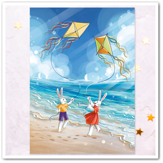 Зайчики. Воздушные змеи