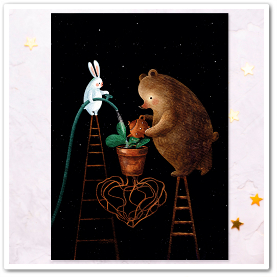 Миша и зайка. Забота