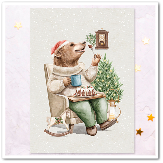 Медведь с десертом