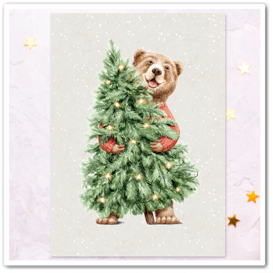 Медведь с ёлкой