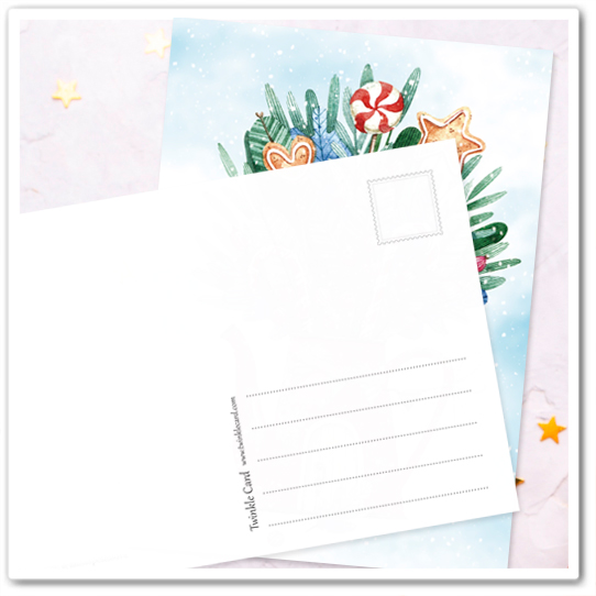 Рождественский домик-букет