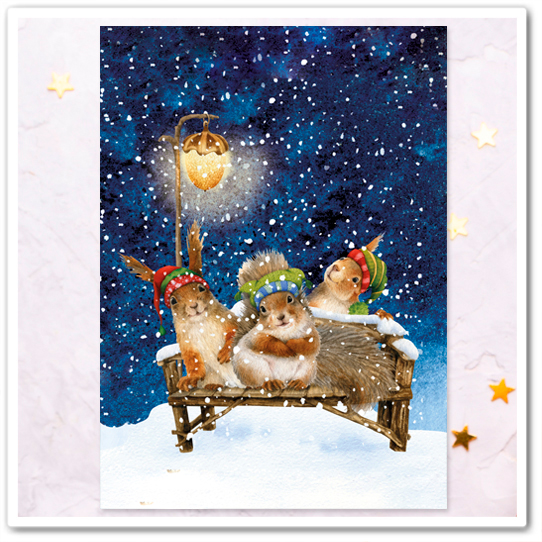 Белки. На санках