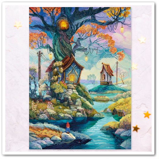 Домики на реке