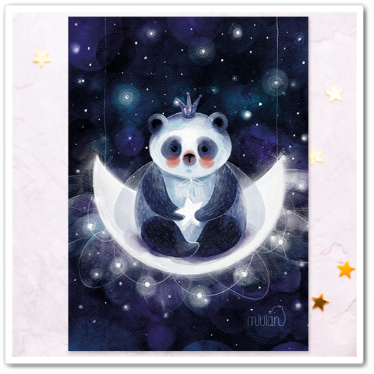 Панда. Качеля-месяц