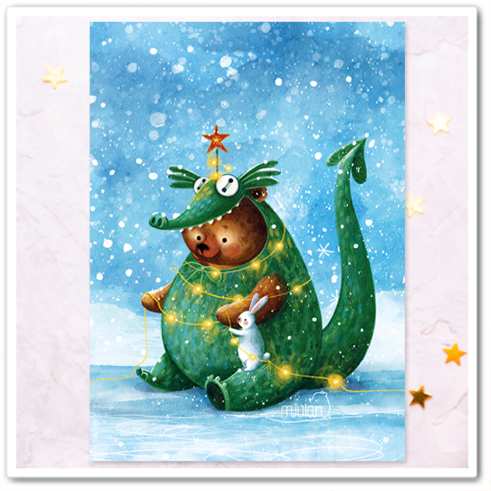 Миша и зайка. Год дракона