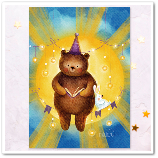 Миша и зайка. На солнце