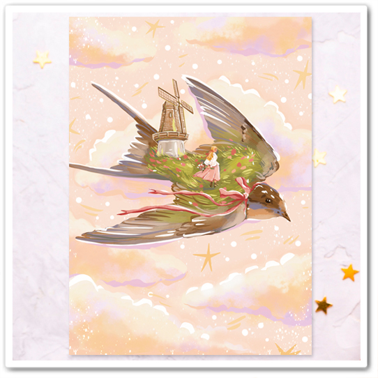 На крыльях птицы