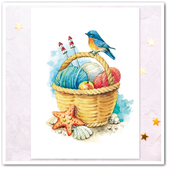 Корзинка на пляже