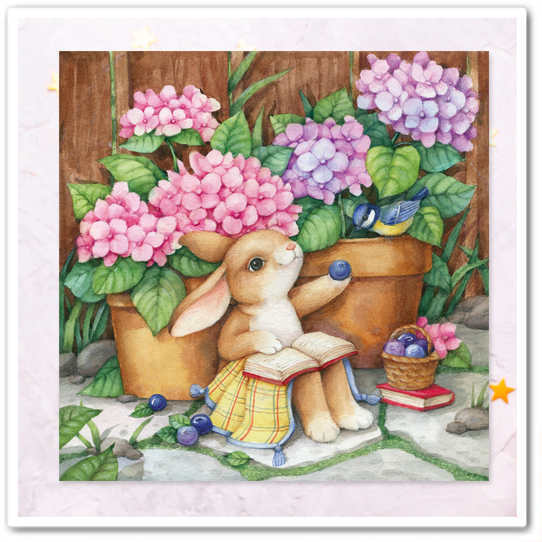 Зайка в саду