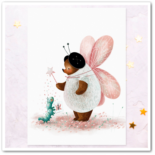 Миша и гусеничка