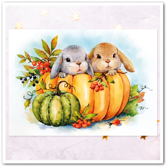 Крольчата в тыкве