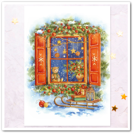 Окно с игрушками