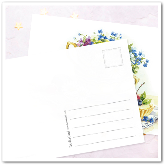 Чашечка с ромашками и незабудками