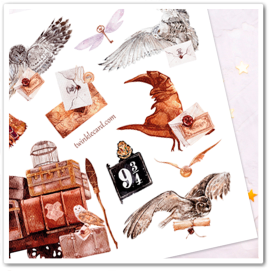 Наклейки "Совиная почта"