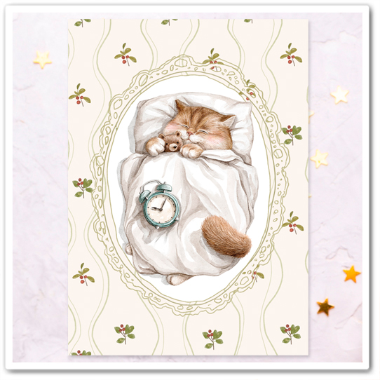 Кот-домосед. Любимая кроватка