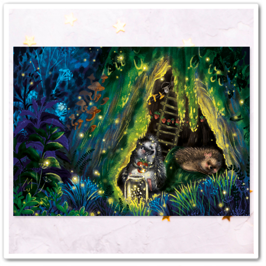 Ежики. Лесной домик