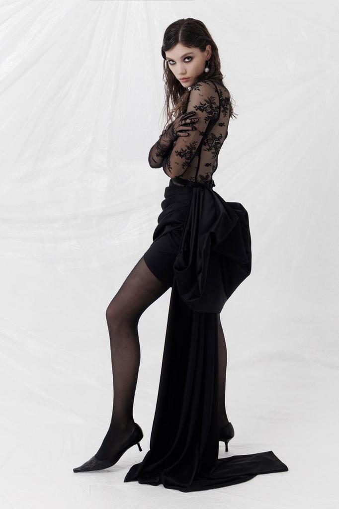 ЮБКА СО СЪЕМНЫМ БАНТОМ BLACK