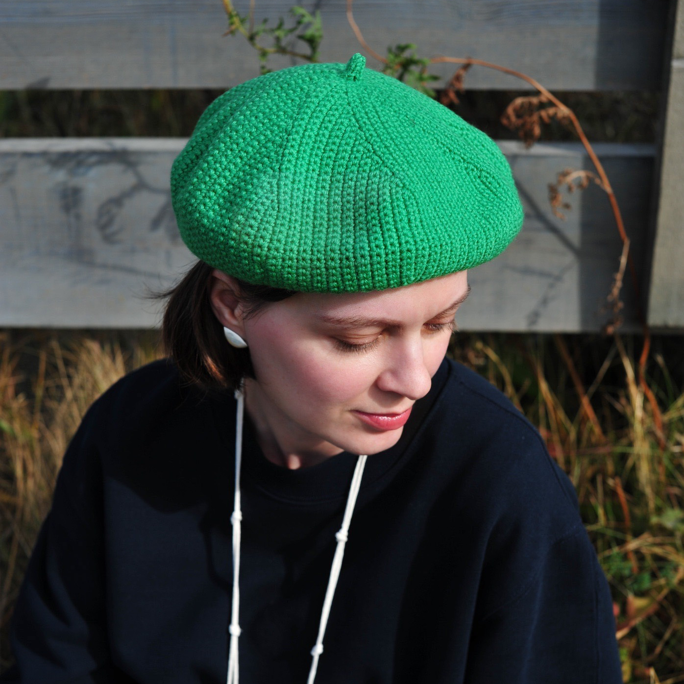 Берет с пимпочкой