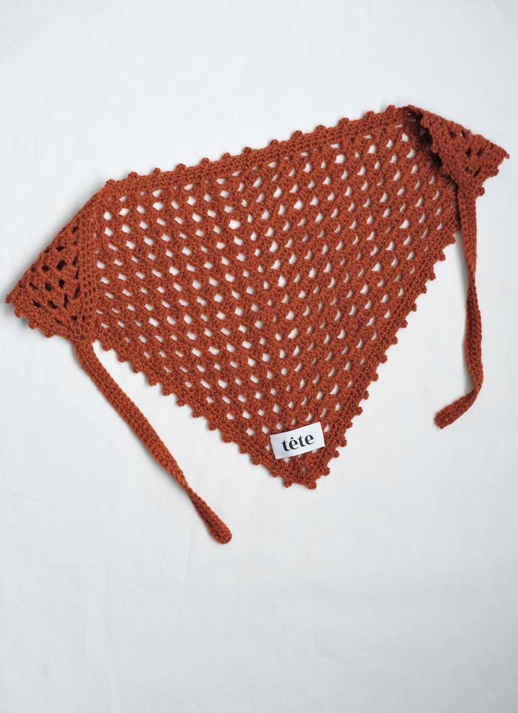 Косынка терракот (мериносовая шерсть)