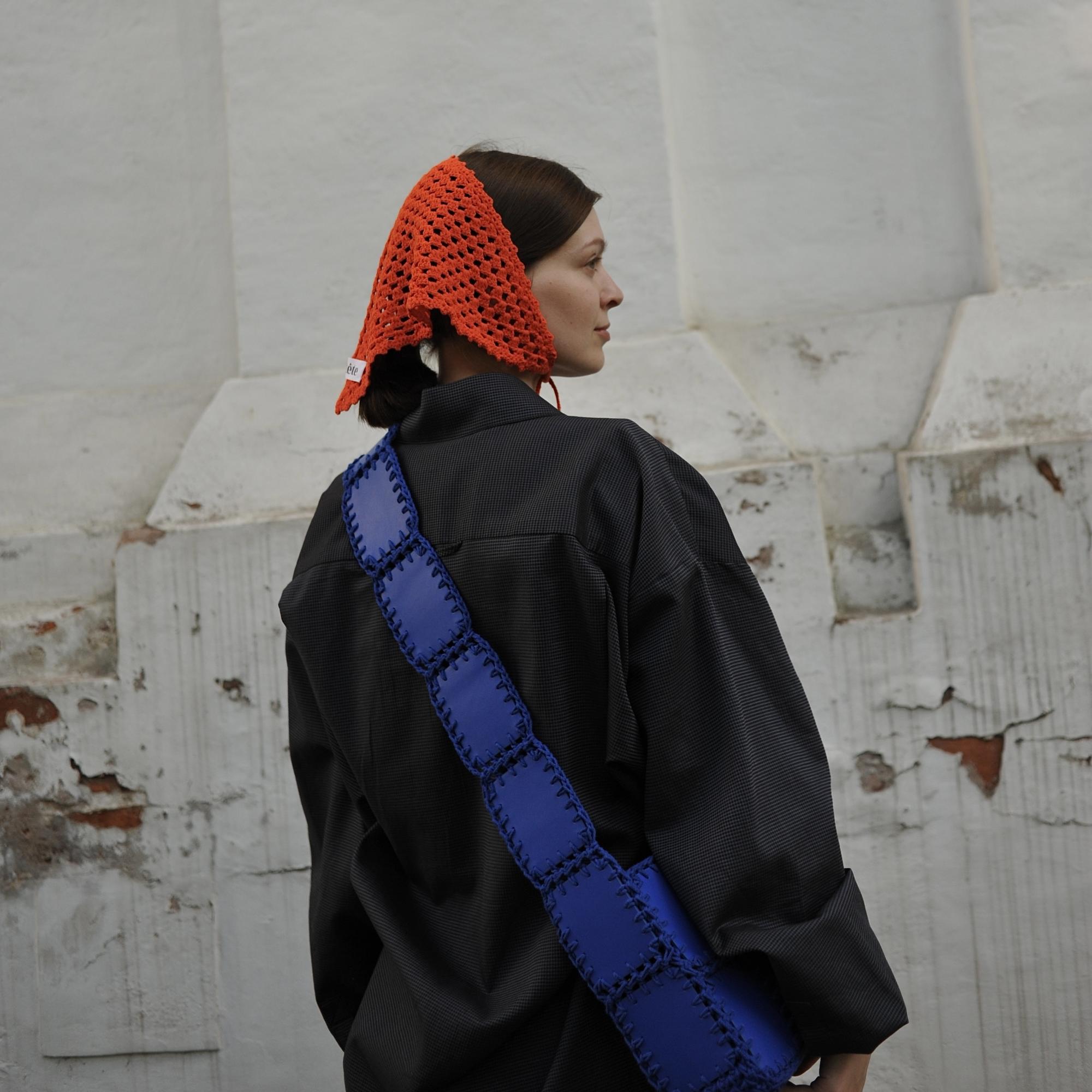 Косынка DashaPhi x tête морковная (хлопок)