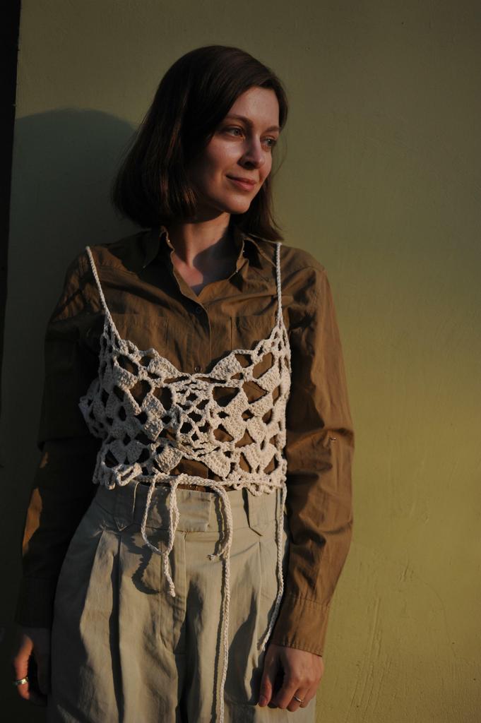 Топ-корсет молочный