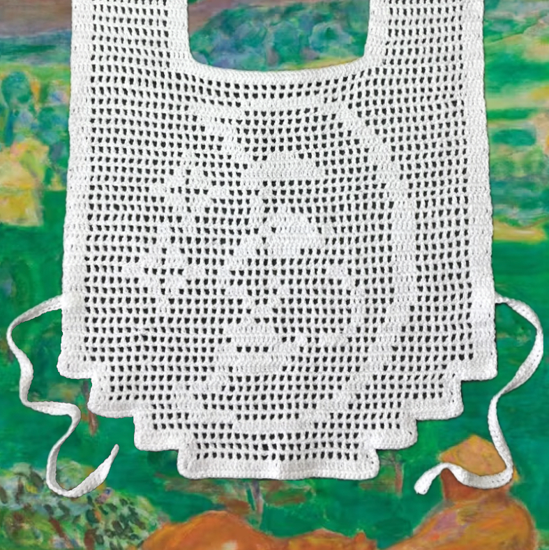 Манишка белая двусторонняя День и Ночь