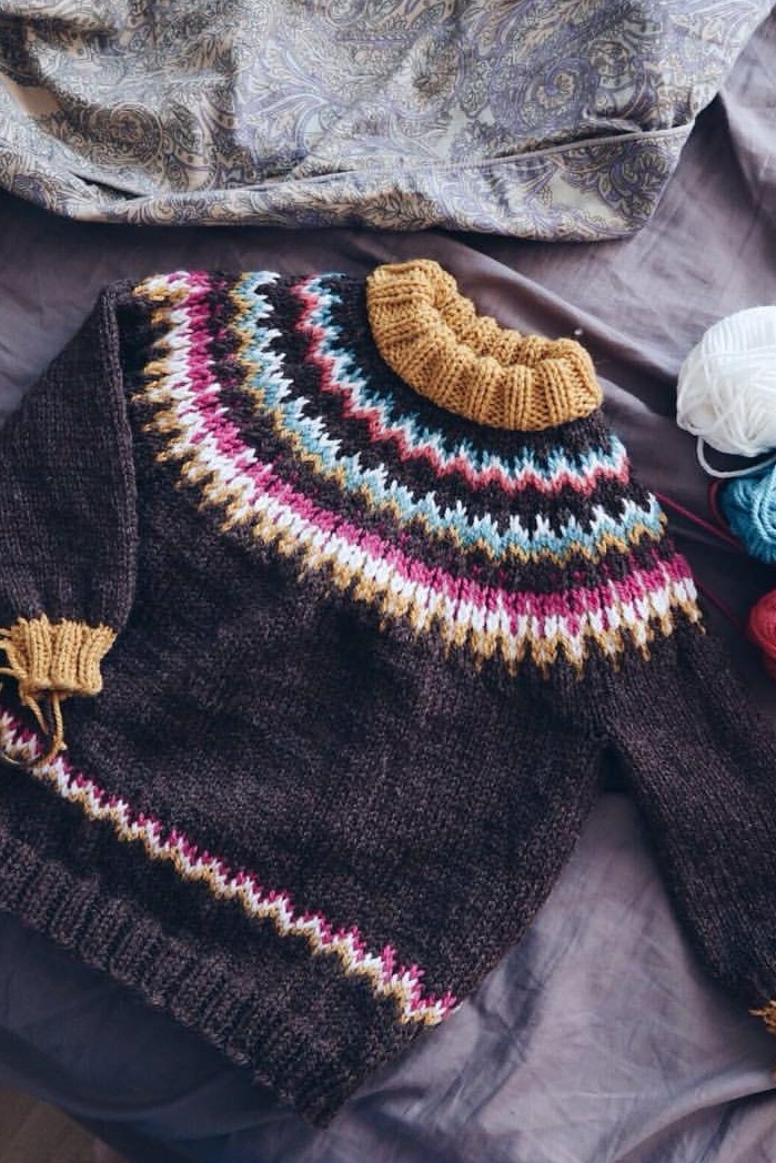 Видео-мастеркласс по вязанию свитера  ЛОПАПЕЙСА