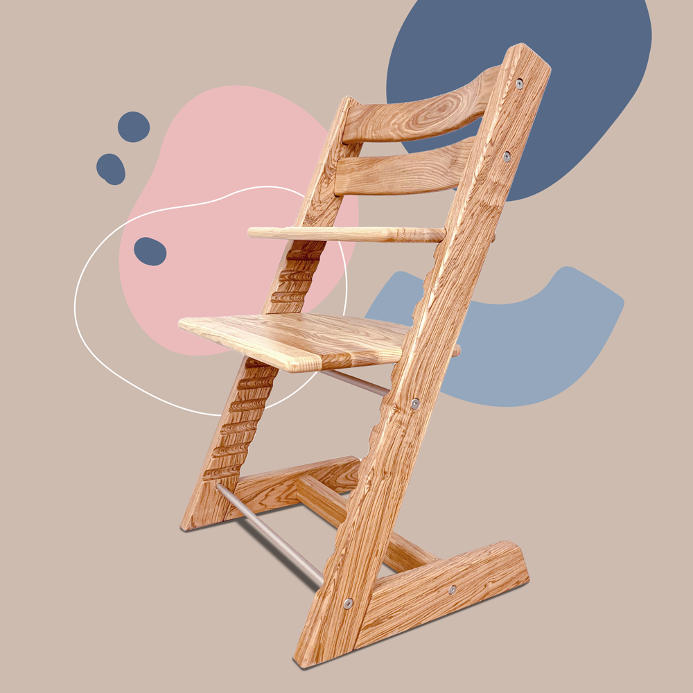 Растущий стул из массива