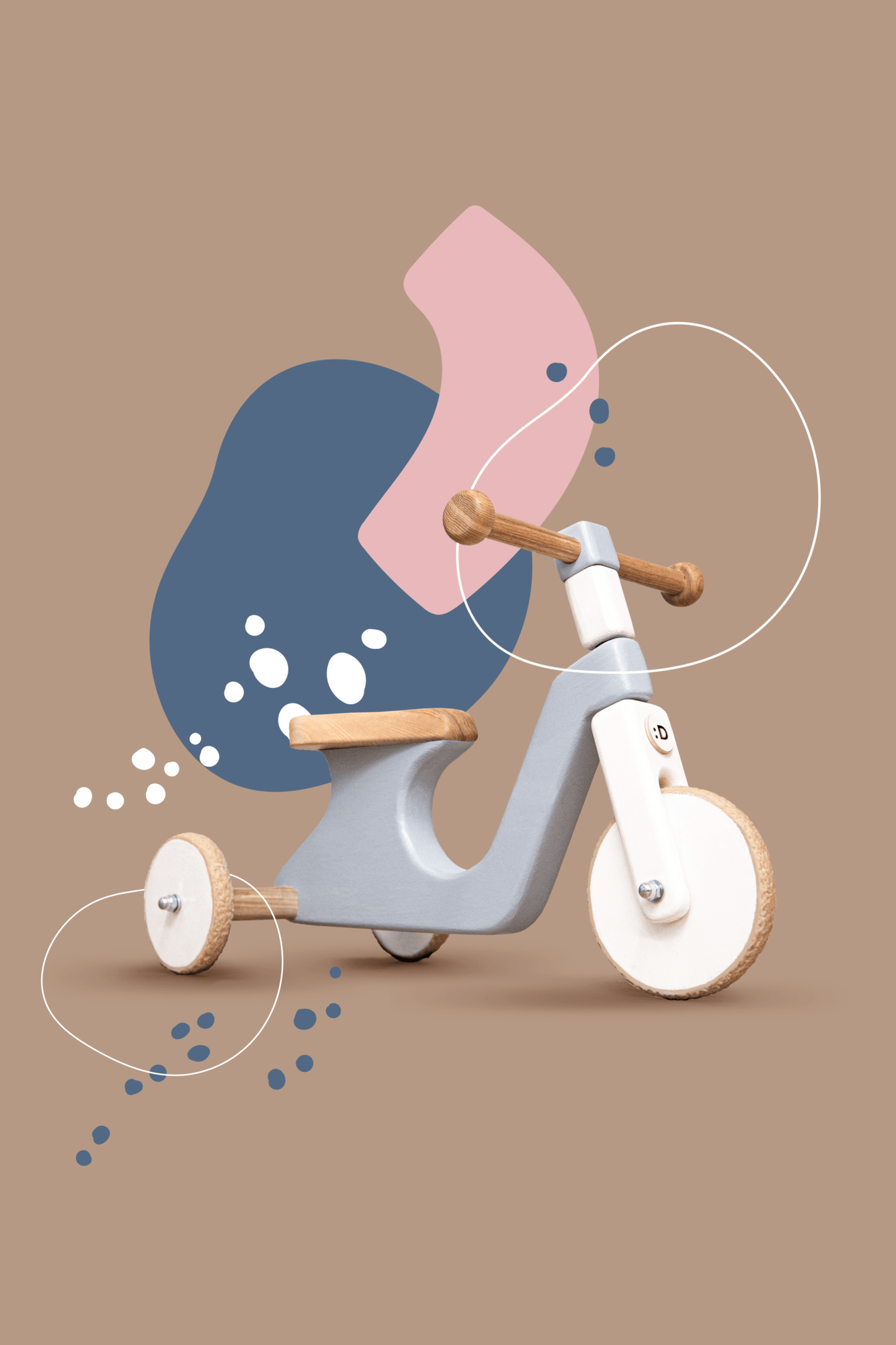 Беговел 2.0 в голубом