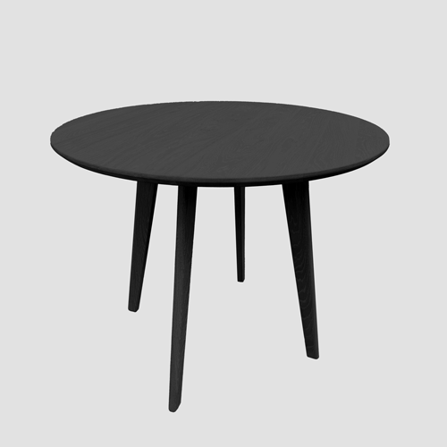 Круглый обеденный стол IKS DEDDAHOME черный