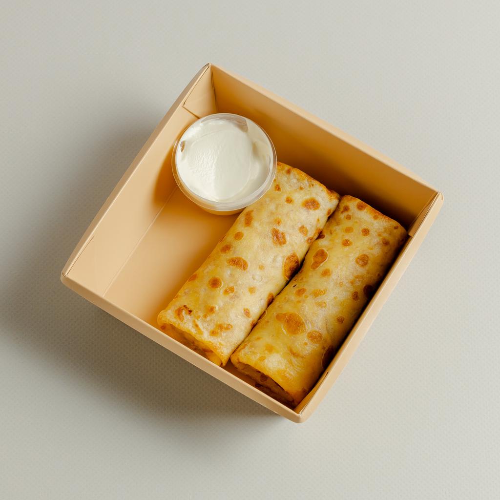 Блинчики с мясом и сметаной, 2 шт / 160 гр (3 порции)