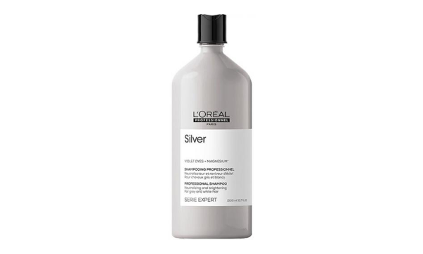 L’Oreal Professionnel Serie Expert Silver Шампунь для нейтрализации желтизны осветленных и седых волос 1500 мл
