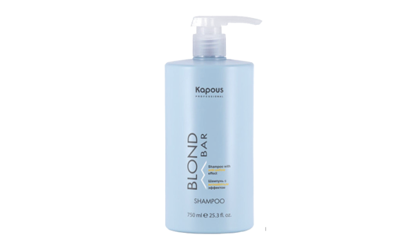 Kapous Professional Blond Bar Anti-Yellow Шампунь с антижелтым эффектом 750 мл