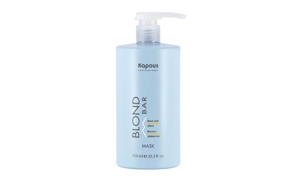 Kapous Professional Blond Bar Anti-Yellow Маска с антижелтым эффектом 750 мл