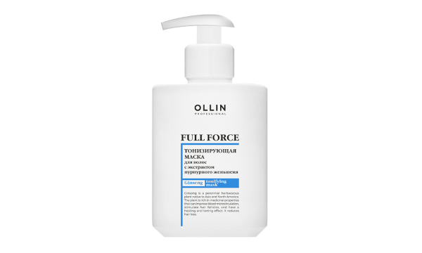 Ollin Full Force Tonifying Mask Тонизирующая маска с экстрактом пурпурного женьшеня 300 мл