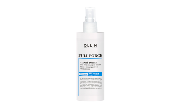 Ollin Full Force Spray-Tonic Спрей-тоник для стимуляции роста волос с экстрактом пурпурного женьшеня 100 мл