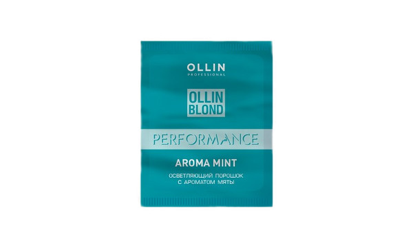 Ollin Performance Aroma Mint Осветляющий порошок белого цвета c ароматом мяты 30 г