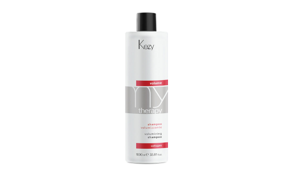 Kezy My Therapy Volume Collagen Volumizing Shampoo Шампунь для придания объема с морским коллагеном 1000 мл