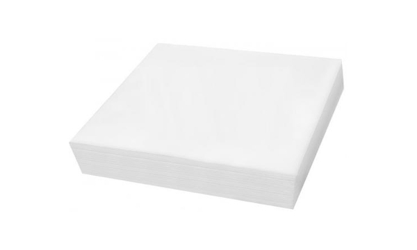 Салфетки одноразовые из спанлейса Белые 30 см х 30 см 100 шт