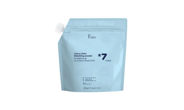 Kezy Нелетучий белый обесвечивающий  порошок для быстрого суперосветления до 7 тонов 500 г