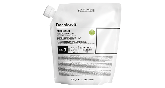 Selective Professional Decolor Vit Free Hand Порошок обесцвечивающий с глиной 400 г
